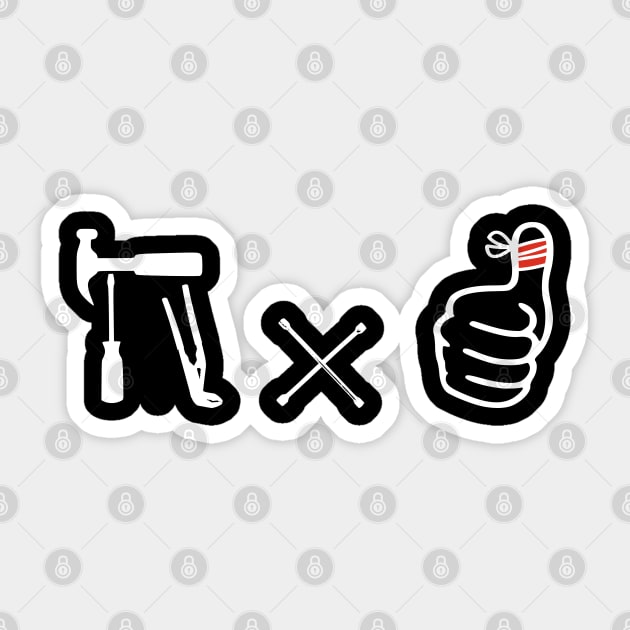 Pi Thumb DIY Craftsman Tool Sticker by TherealMatipe